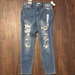 Distressed Blue Women's Jeans